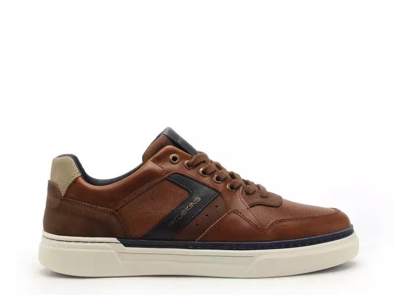 Redskins Baskets LERMI Marron Baskets Basses Homme