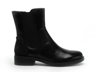 Boots ROXANA 48 Noir Boots et Bottines Plates Femme