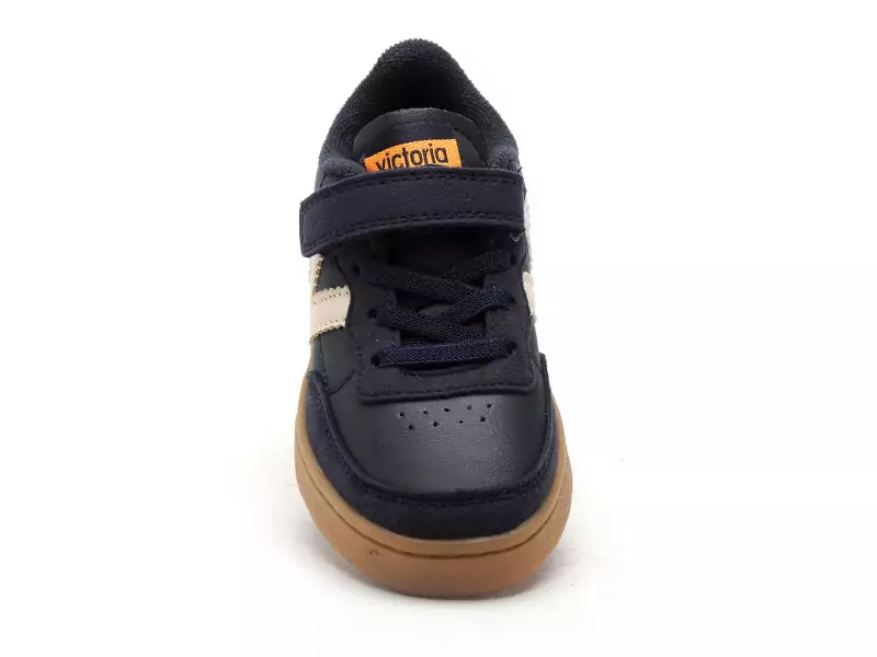 Victoria 1256106 OSLO VELCRO EFECTO PIEL Bleu Baskets Basses Garçon