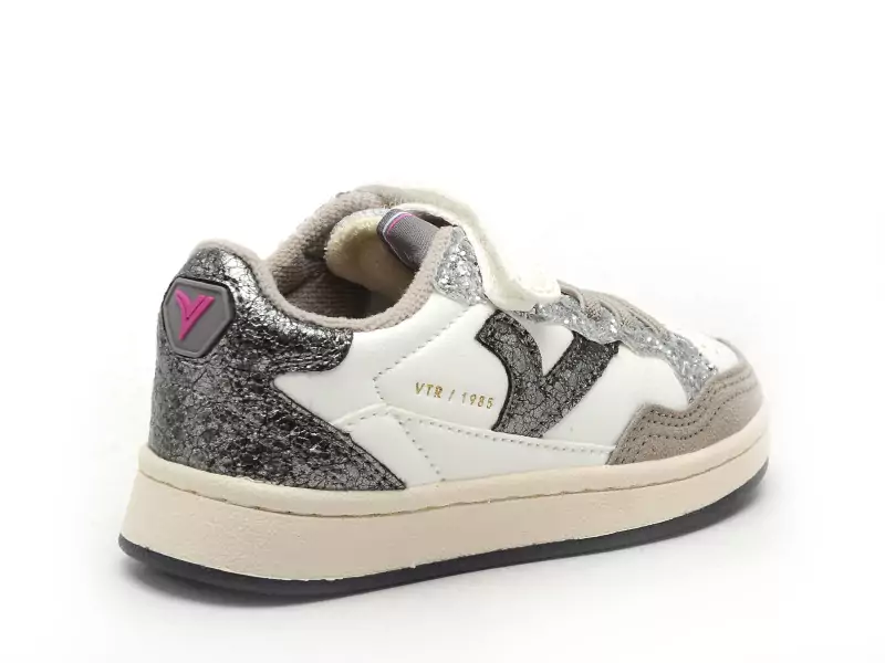 Victoria 8810101 SMASH KIDSRETRO Blanc Baskets Basses Fille