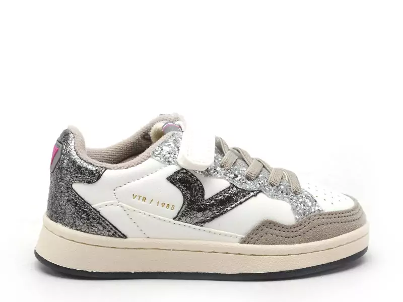 Victoria 8810101 SMASH KIDSRETRO Blanc Baskets Basses Fille