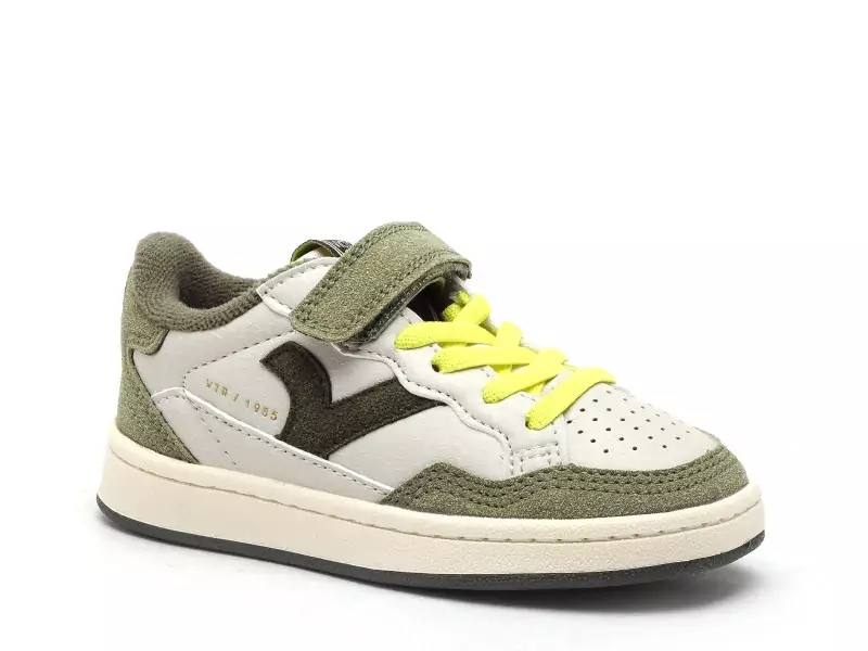 Victoria 8810101 SMASH KIDSRETRO Blanc Baskets Basses Garçon