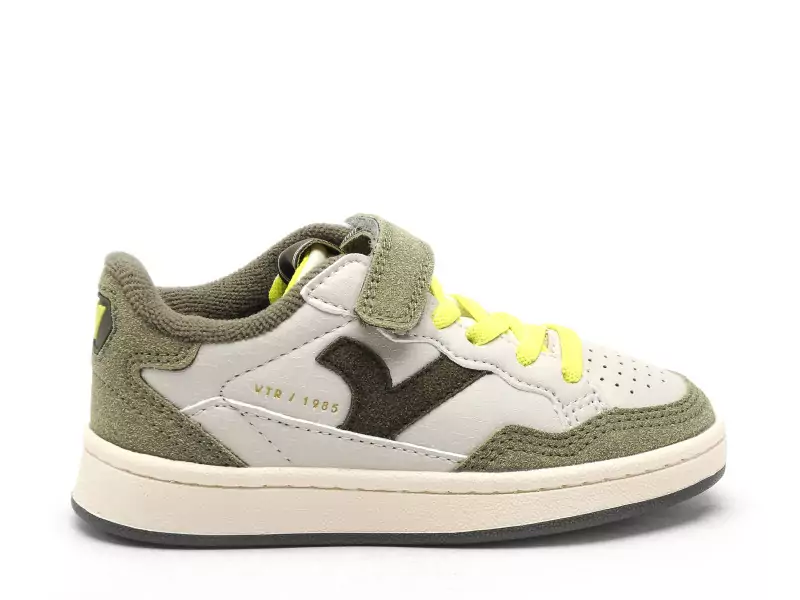 Victoria 8810101 SMASH KIDSRETRO Blanc Baskets Basses Garçon