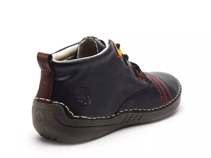 Rieker 52509 Bleu Derbies Femme