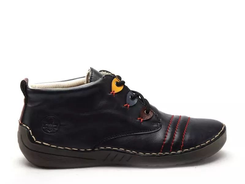 Rieker 52509 Bleu Derbies Femme