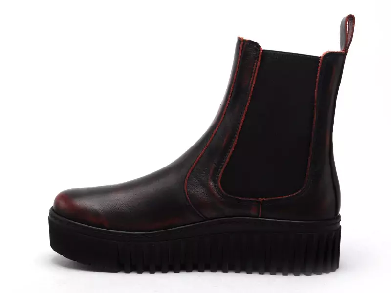 Art BRIGHTON 1516 Bordeaux Boots et Bottines à Talons Femme