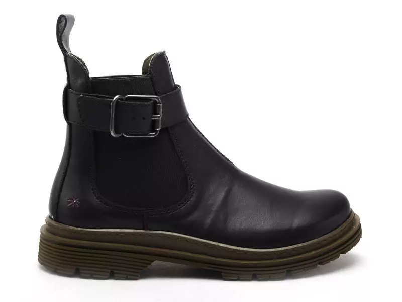 Art BIRMINGHAM 1892 Noir Boots et Bottines Plates Femme