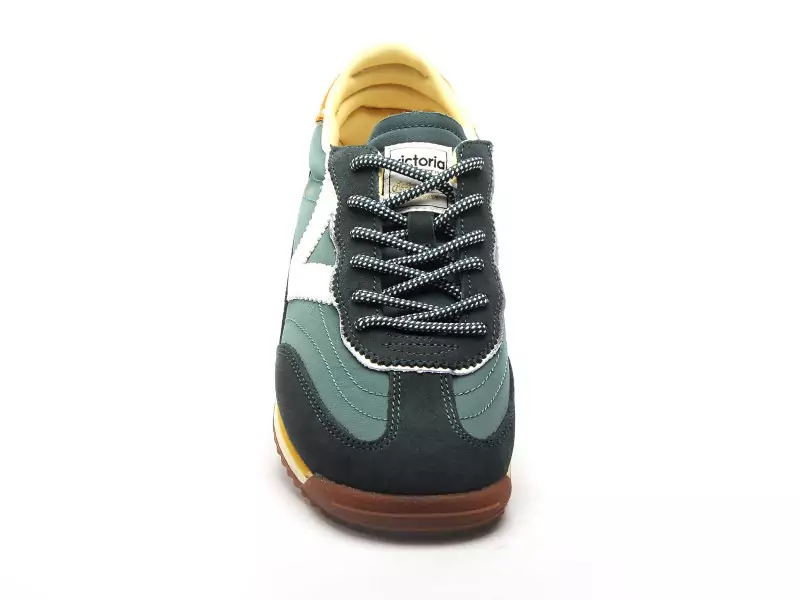 Victoria SATURNO SERR NYLON Vert Baskets Basses Femme