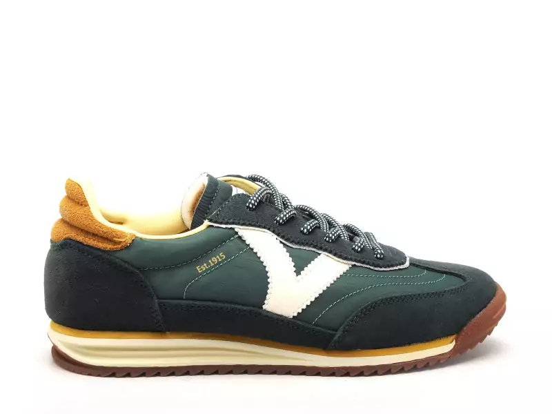 Victoria SATURNO SERR NYLON Vert Baskets Basses Femme