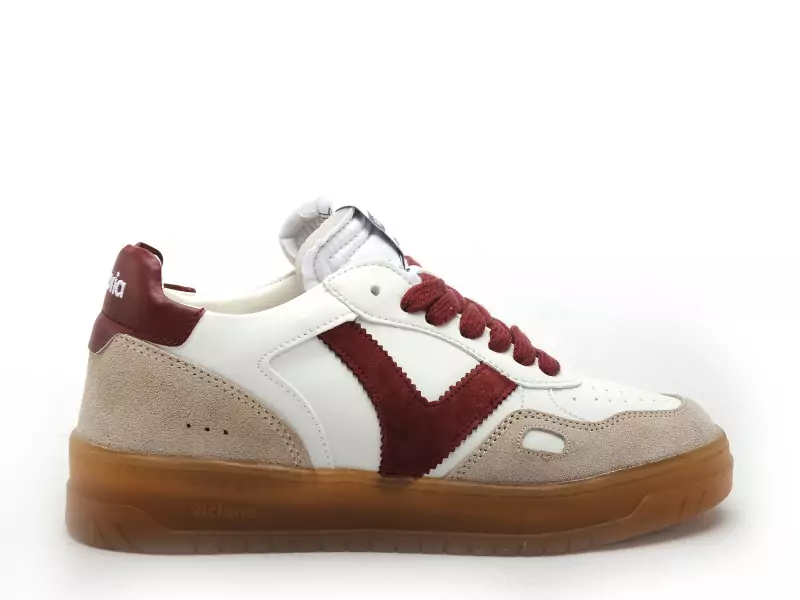 Victoria SEUL EFECT PIEL SER Bordeaux Baskets Basses Femme
