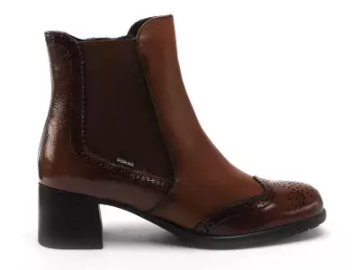 D9368NASNA Marron Boots et Bottines à Talons Femme