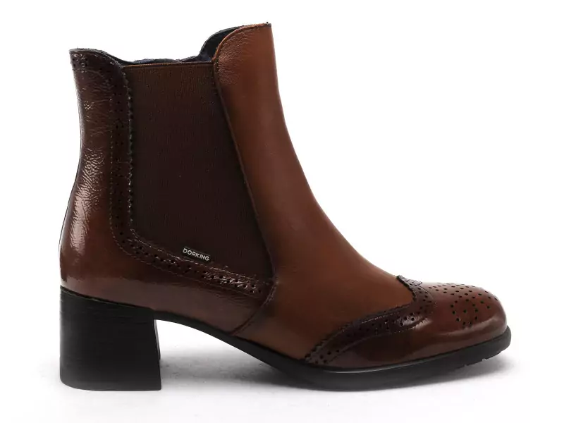 Dorking D9368NASNA Marron Boots et Bottines à Talons Femme