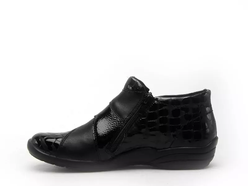 Remonte R7674 Noir Boots et Bottines Plates Femme