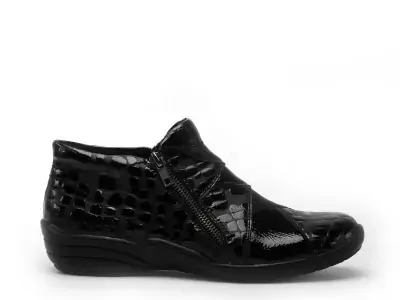 R7674 Noir Boots et Bottines Plates Femme