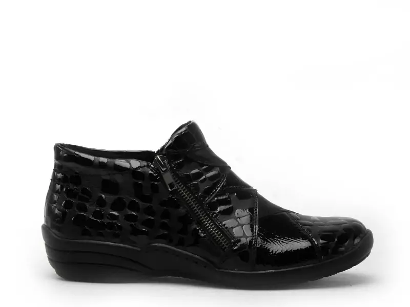 Remonte R7674 Noir Boots et Bottines Plates Femme