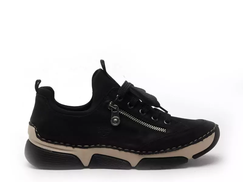 Rieker 45973 Noir Baskets Basses Femme