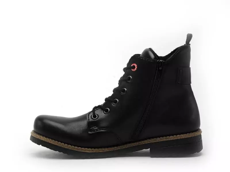 Rieker 73520 Noir Boots et Bottines Plates Femme
