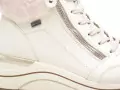 Remonte D0T77 Blanc Boots et Bottines à Talons Femme