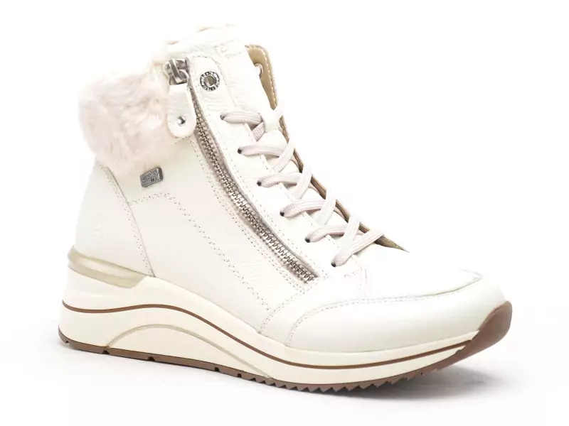 Remonte D0T77 Blanc Boots et Bottines à Talons Femme