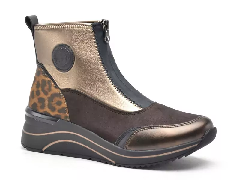 Remonte D0T78 Marron Boots et Bottines à Talons Femme
