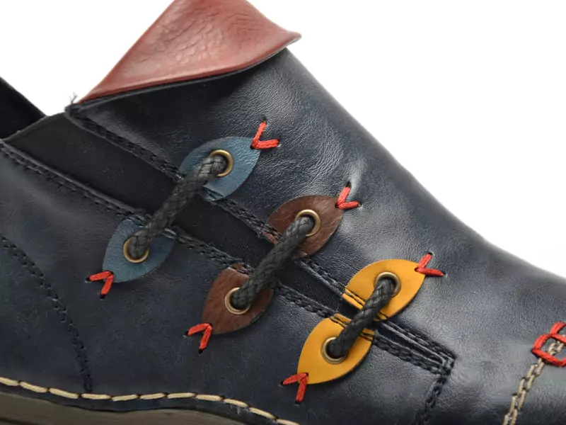 Rieker 72581 Bleu Boots et Bottines Plates Femme