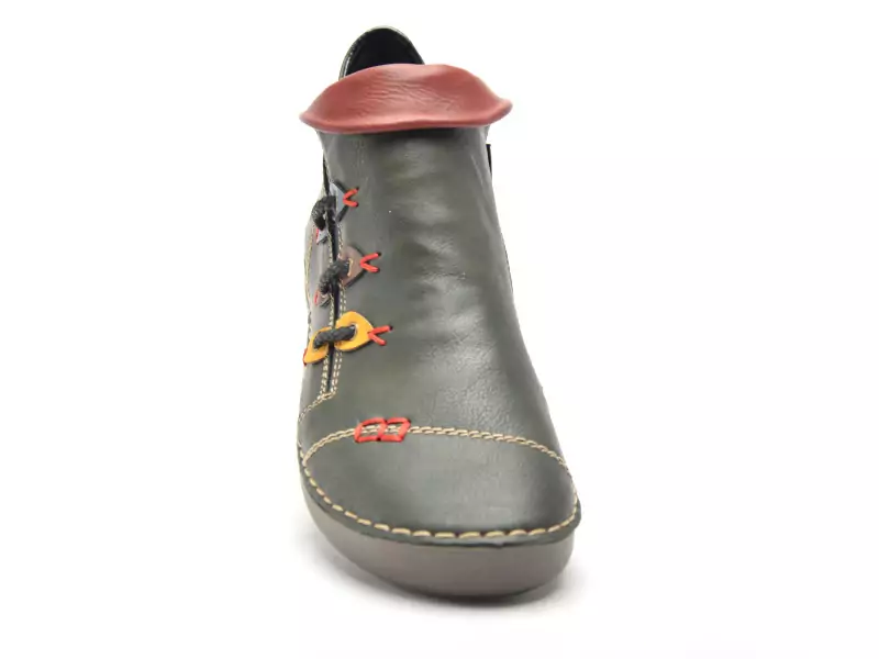 Rieker 72581 Kaki Boots et Bottines Plates Femme