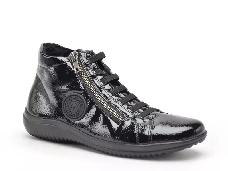 Remonte D1E70 Noir Basket Montante Femme