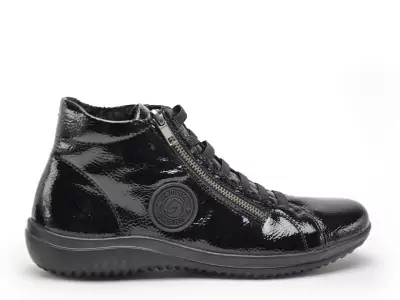 D1E70 Noir Basket Montante Femme