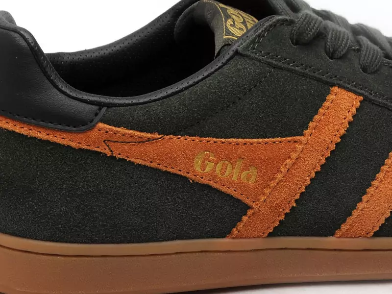 Gola EQUIPE2 SUEDE CMB387 Kaki Baskets Basses Homme
