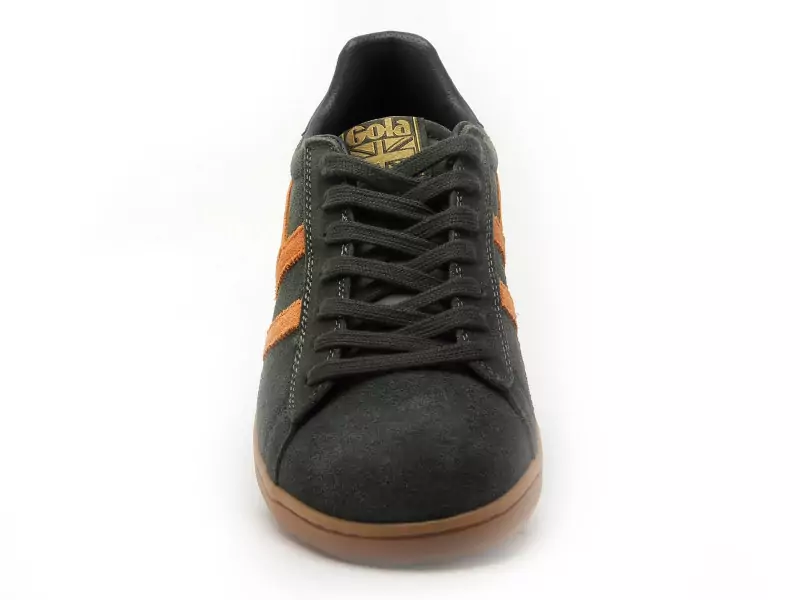 Gola EQUIPE2 SUEDE CMB387 Kaki Baskets Basses Homme