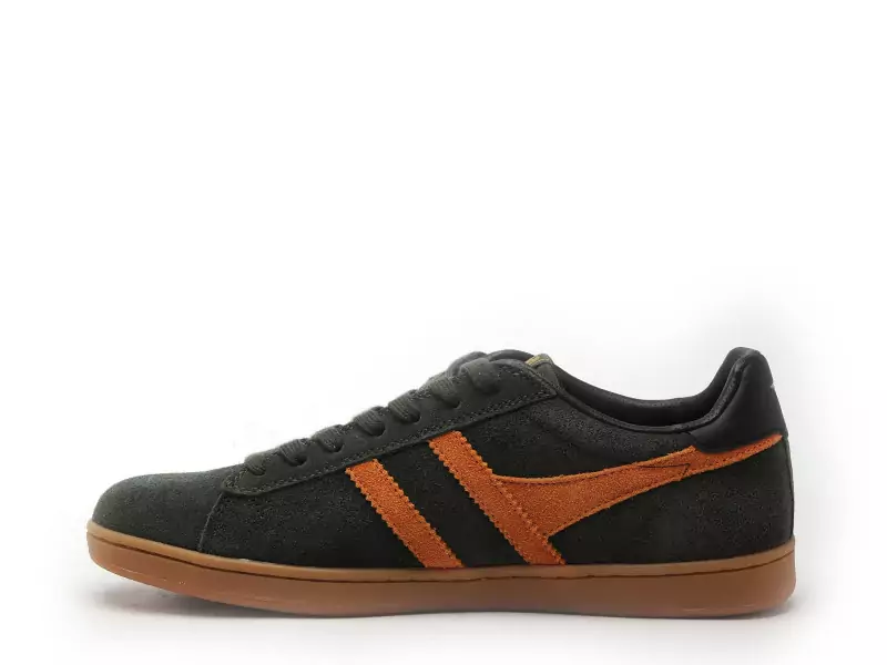 Gola EQUIPE2 SUEDE CMB387 Kaki Baskets Basses Homme