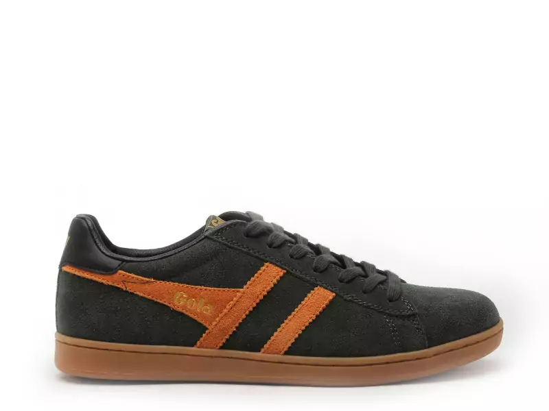 Gola EQUIPE2 SUEDE CMB387 Kaki Baskets Basses Homme