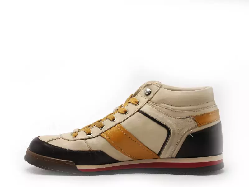 Kamogutsu SCUDO 107 Beige Baskets Montantes Homme