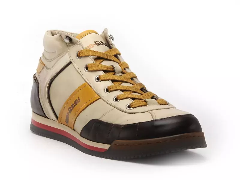 Kamogutsu SCUDO 107 Beige Baskets Montantes Homme