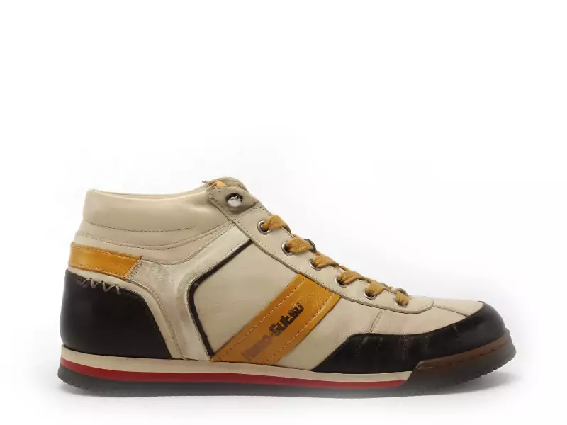 Kamogutsu SCUDO 107 Beige Baskets Montantes Homme