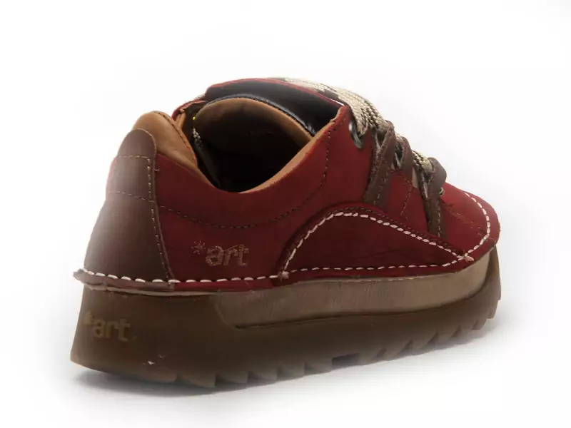 Art 590 PLEASANT F Rouge Baskets Basses Femme