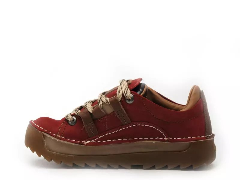 Art 590 PLEASANT F Rouge Baskets Basses Femme