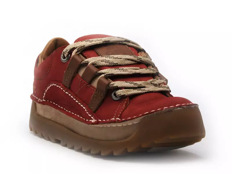 Art 590 PLEASANT F Rouge Baskets Basses Femme