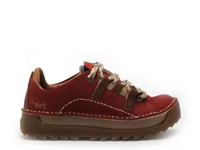 590 PLEASANT F Rouge Baskets Basses Femme