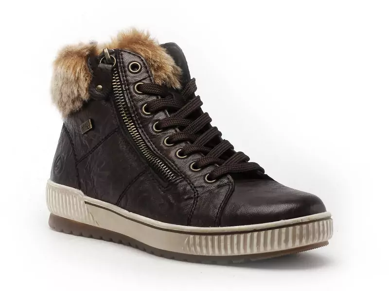 Remonte D0780 Marron Boots et Bottines Plates Femme