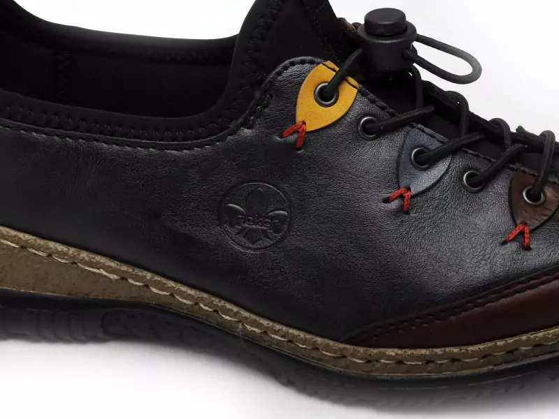 Rieker N3271 Bleu Derbies Femme