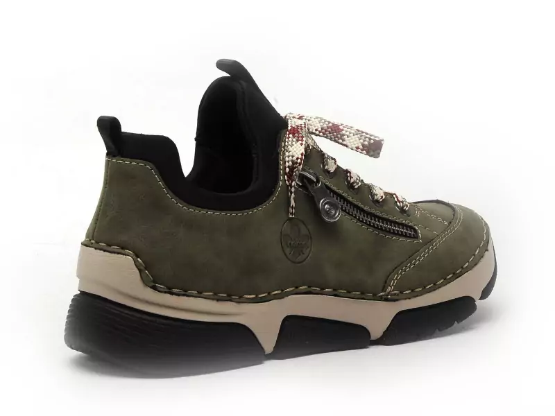 Rieker 45973 Kaki Derbies Femme