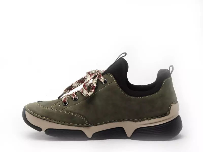 Rieker 45973 Kaki Derbies Femme