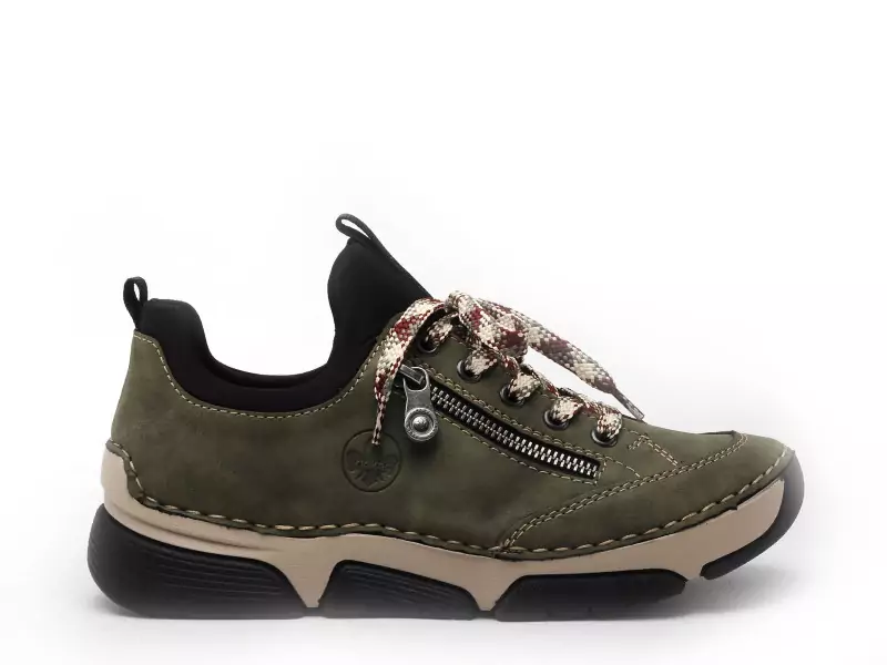Rieker 45973 Kaki Derbies Femme