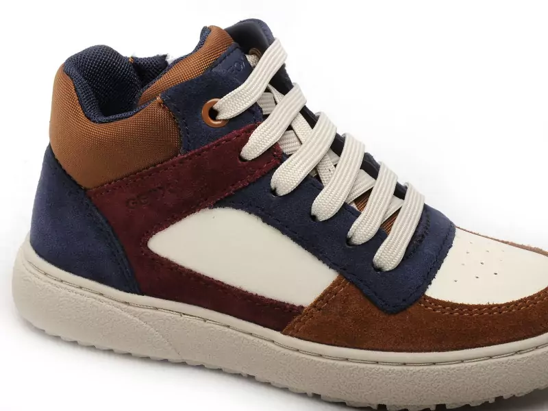 Geox J THELEVEN BOY J46LDC Multicolore Baskets Montantes Garçon
