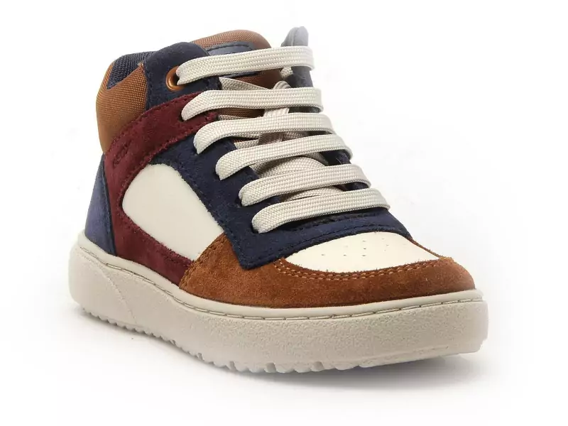 Geox J THELEVEN BOY J46LDC Multicolore Baskets Montantes Garçon