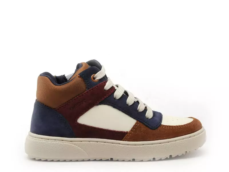 Geox J THELEVEN BOY J46LDC Multicolore Baskets Montantes Garçon