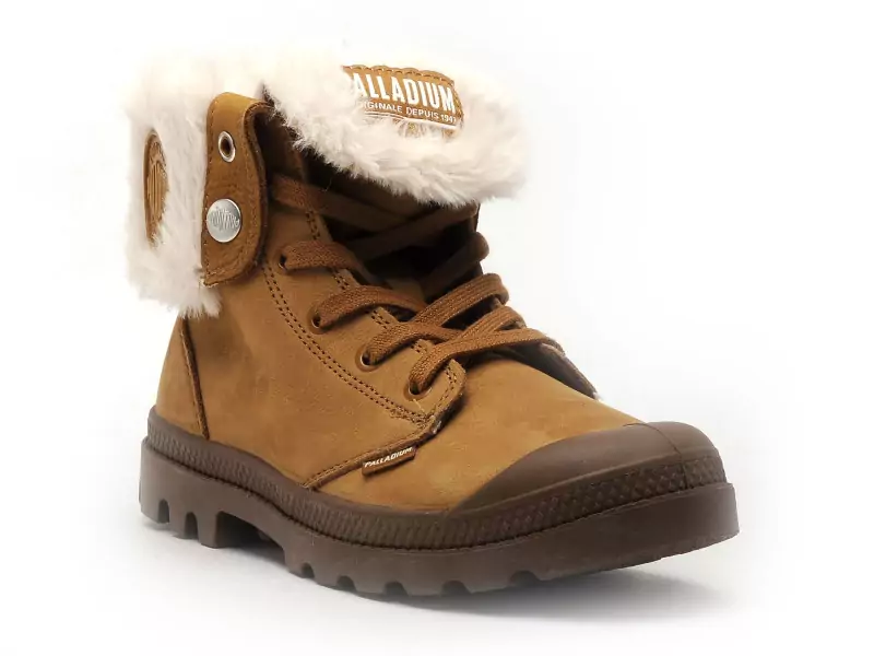 Palladium BAGGY NBK WL Marron Boots et Bottines Plates Femme