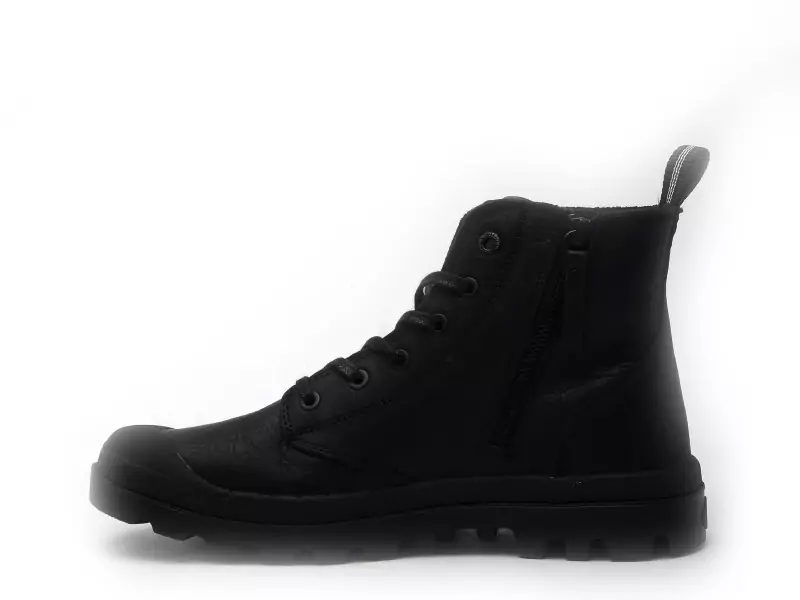 Palladium PAMPA ZIP LEATHERESS Noir Boots et Bottines Homme