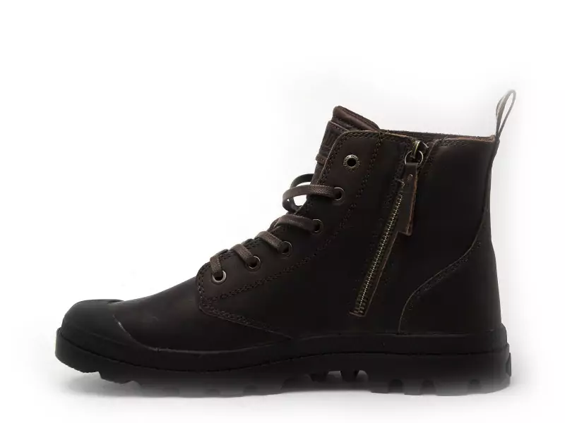 Palladium PAMPA ZIP LEATHERESS Marron Boots et Bottines Homme